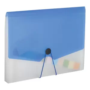 FIS Expanding Files 13 Pockets With Tie Blue Color, 210 x 145 mm Size - FSPG1305BL