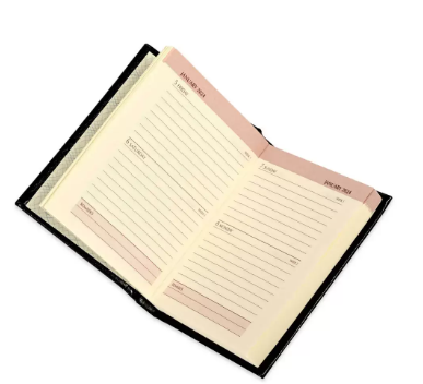 FIS Bonded Leather Pocket Diary 2024 (English) Hard Cover Black - FSDI10EB24BK