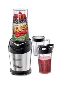 Nutri-Master Smoothie Maker 3 Jars With Lids 600.0 W NE600 Black-Silver