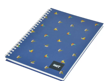 5-Piece Light Spiral Hard Cover Notebook, Single Ruled, (100 Sheets), A5 Size - LINBSA51609