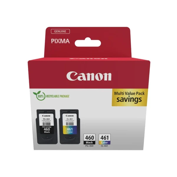 Canon PG-460 Black and CL-461 Colour Ink Cartridge Multicolour