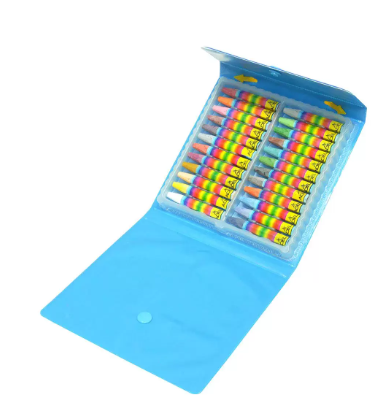 Adel Oil Pastel Hexagonal, Pack of 24 Colors with PVC Free Case - ALCR4281824000