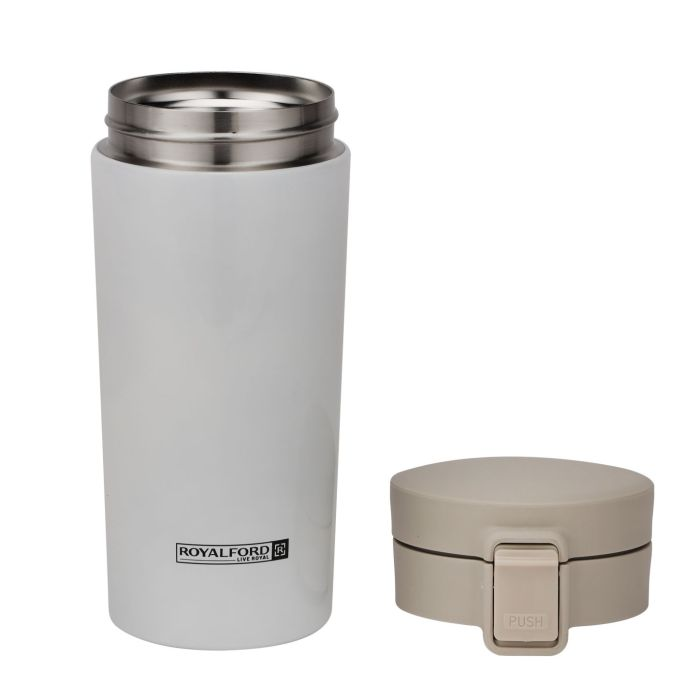 Royalford 380 ML / 12.8oz Stainless Steel Vacuum Tumbler- RF11247| High-Quality Vacuum Insulation Preserves The Flavor And Freshness| Portable, Leak-Resistant And Light-Weight| Suitable For Indoor And