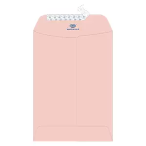 FIS Laid Paper Envelopes Peel & Seal, Pack of 25 Pcs. Pink Color, 7.5 x 5 inch Size, 100 GSM - FSEE1030PPIB25