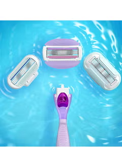 3-Piece Freesia Razor Blade Set, Purple