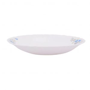 Royalford 8" Melamine Ware Deep Plate - Melamine - White