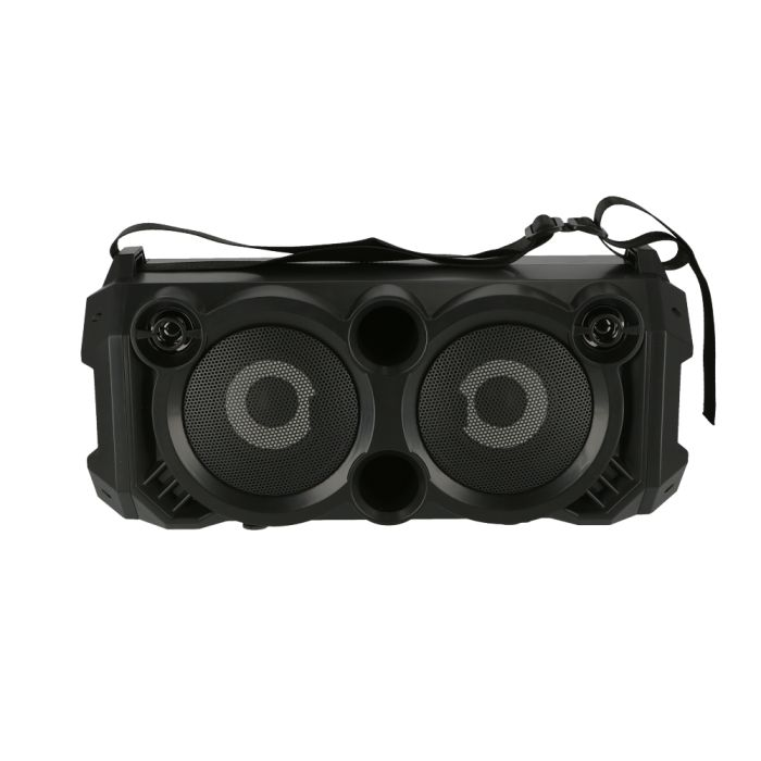 Geepas 4” Portable Speaker - 2000mAh Rechargeable Battery Powered With Bluetooth, 6mm Socket, AM/FM Radio, Easy Handle | 2 Years Warranty