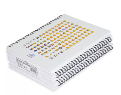 5-Piece FIS Spiral Hard Cover Notebook Single Line 9X7 Inch, 100-Sheets - FSNBS971904