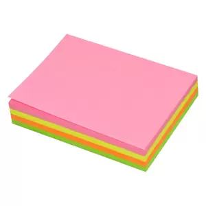 FIS Sticky Note, 4 Assorted Fluorescent Colours, Size 3 x 4 Inch, 200 Sheets, Quantity per Pack 6 - FSPO344C200