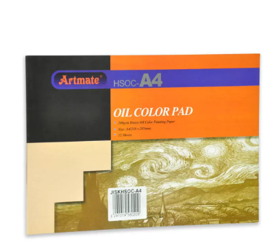 Artmate Oil Color Pads A4 Size, 12 Sheets - JISKHSWC-A3