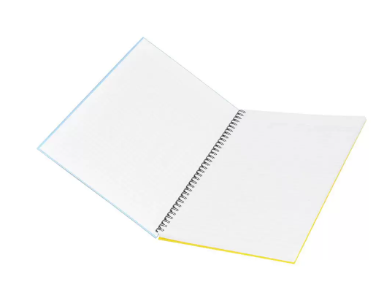 5-Piece FIS Spiral Hard Cover Notebook Single Line A4, 100-Sheets - FSNBSA41908