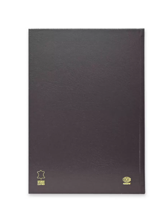 FIS Bonded Leather Diary 2024 (English) Burgundy, A4 - FSDI40EBW24BU