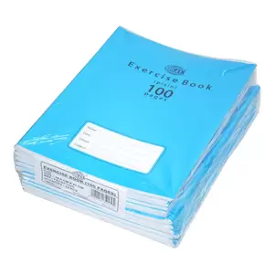 FIS Exercise Books Plain, 100 Pages, Pack of 12 Pieces, 16.5 x 21 cm Size - FSEBP100N