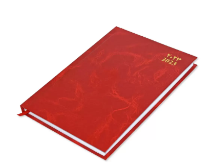 FIS Diary 2023 Arabic / English (Friday & Saturday Combined) A5, Red - FSDI91AE23RE