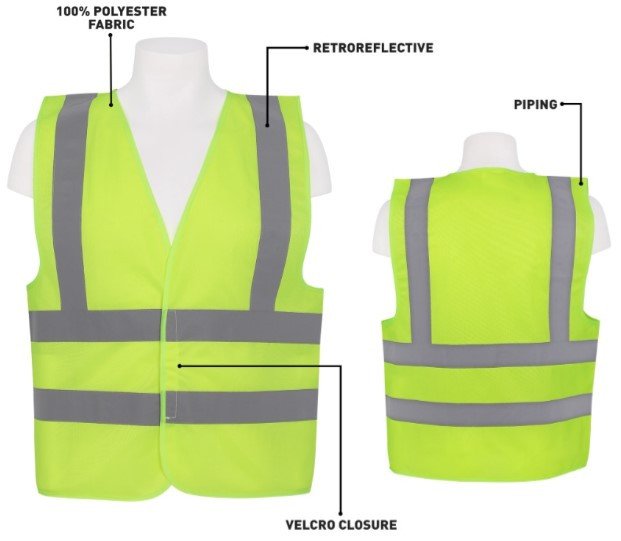 Vaultex ORB Safety Fabric Net Vest - 115 GSM
