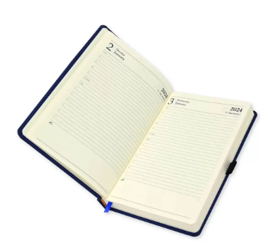 FIS Diary 2024 (English) A5, Blue - FSDI84E24BL