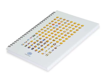 5-Piece FIS Spiral Hard Cover Notebook Single Line 9X7 Inch, 100-Sheets - FSNBS971904