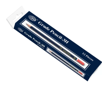 Box of 12 Packs 3H Pencil Set Blue/Red - FSPE3H