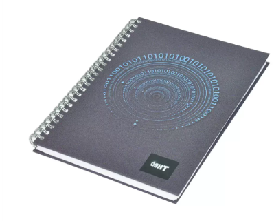 5-Piece Light Spiral Hard Cover Notebook, Single Ruled (100 Sheet) A5 Size - LINBSA51516
