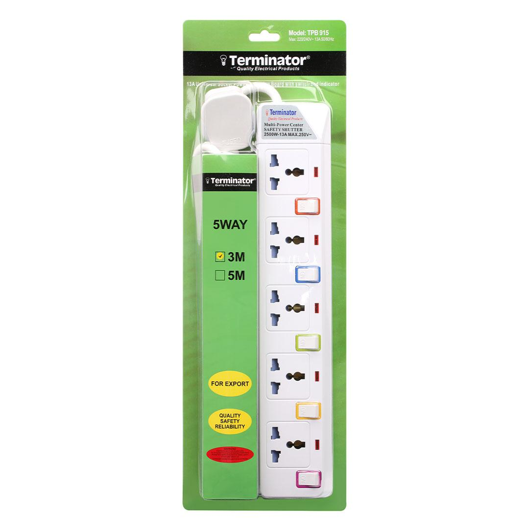 Power Extension Socket 3M Cable 13A