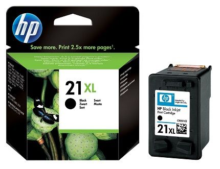 HP 21XL High Yield Black Original Ink Cartridge (C9351CE)