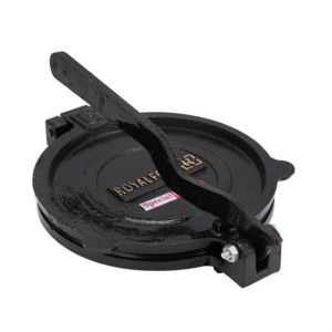 Royalford Mica Plate Chapati Press Heavy Body - Iron Body & Mica Plate - Black - 20 cm
