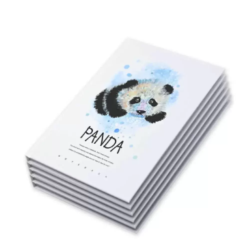 FIS Pack Of 5 Hard Cover Notebook, 96 Sheets A4 Panda Design 6 -FSNBHCA496-PAN6