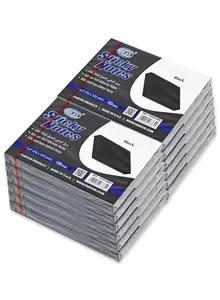 FISSticky Note Pad, 3X4 inches, Pack of 12, Black, 100 Sheets -FSPO34BK