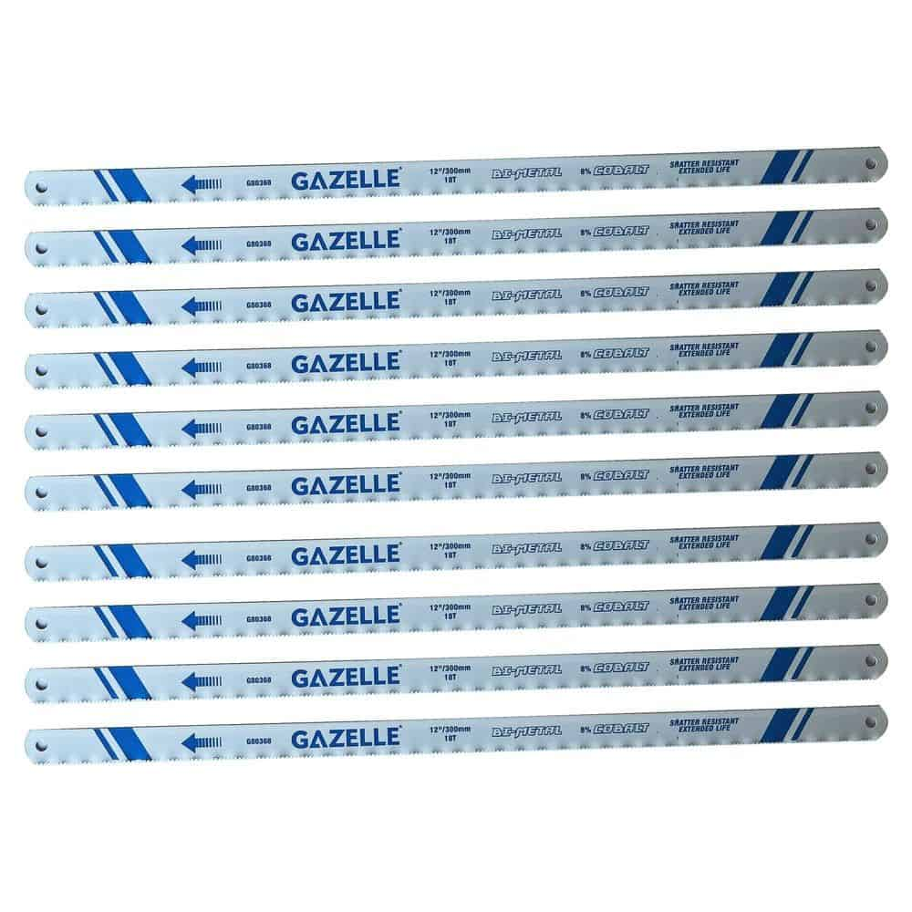 GAZELLE G80368 18T X 12 IN. BIMETAL COBALT HACKSAW BLADE