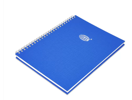 FIS Manuscript Book, Pack of 5, Size B5, 2 Quire, Plain with Spiral Binding - FSMNB52QPLSB