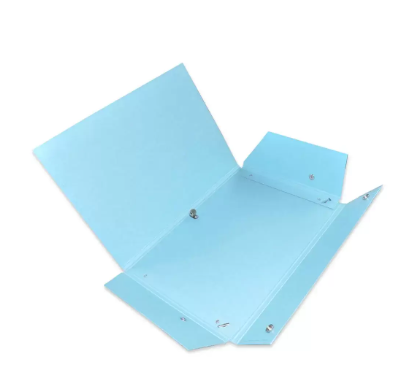 FIS Document Bag Vinyl with Elastic Band & Pen Holder, F/S Size, Light Blue - FSBD1112LBL