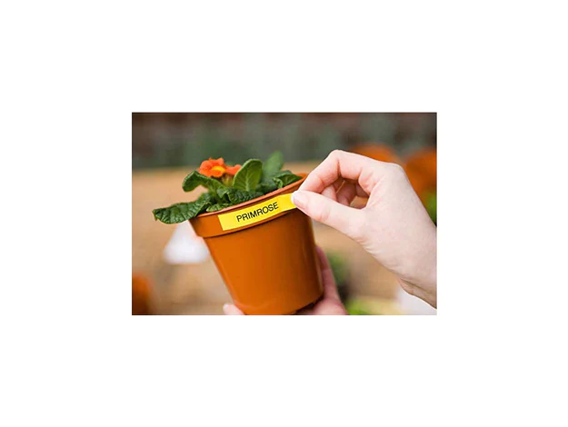 Brother P-touch 18mm TZ-S641 Strong Adhesive Tape, Black on Yellow