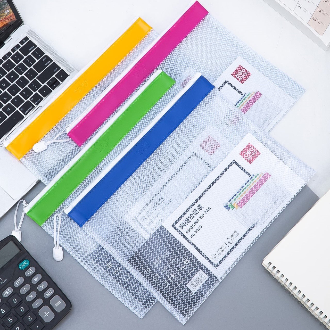 Deli D5830 A4 PVC Mesh Bag