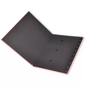 FIS Signature Book 10-Divisions Bonded Leather, Maroon - FSCL1-10BNMR