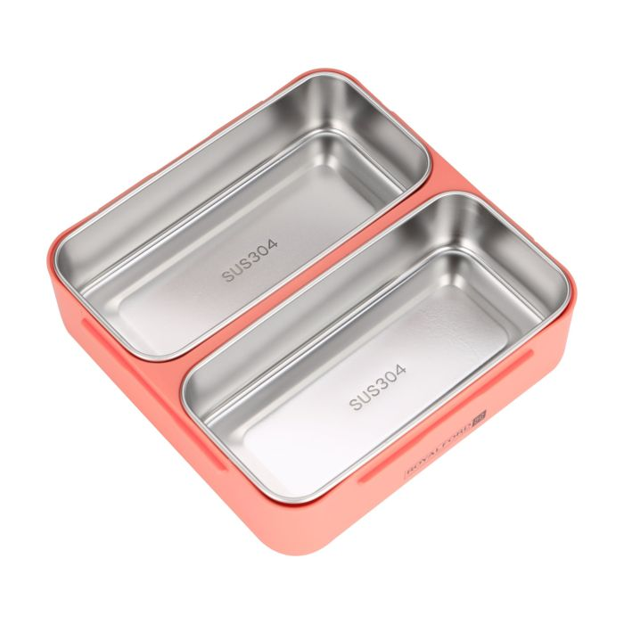 Lunch Box, 1100ml Stainless Steel Lunch Box, RF11102 | Lunch Box For Adults, Kids, Teenage | Food-Safe Material Food Storage Container | Leak-Proof And Convenient To Carry