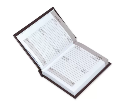 FIS 2023 Pocket Diary Arabic English Vinyl 1 Side Padded Chocolate -FSDI10AE23CH