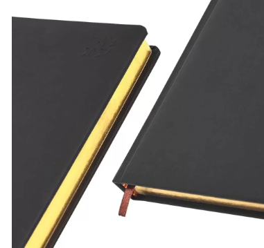 FIS Golden A5 Diary 2024 (Arabic/English) Dark Brown - FSDI19AEG24DBR