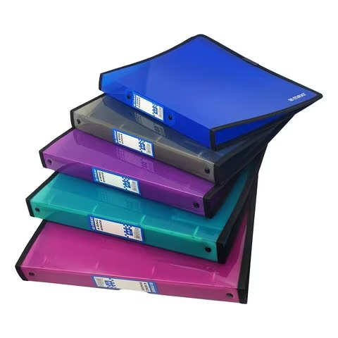 Maxi 4 Ring Binder A4 Size Rose Pink