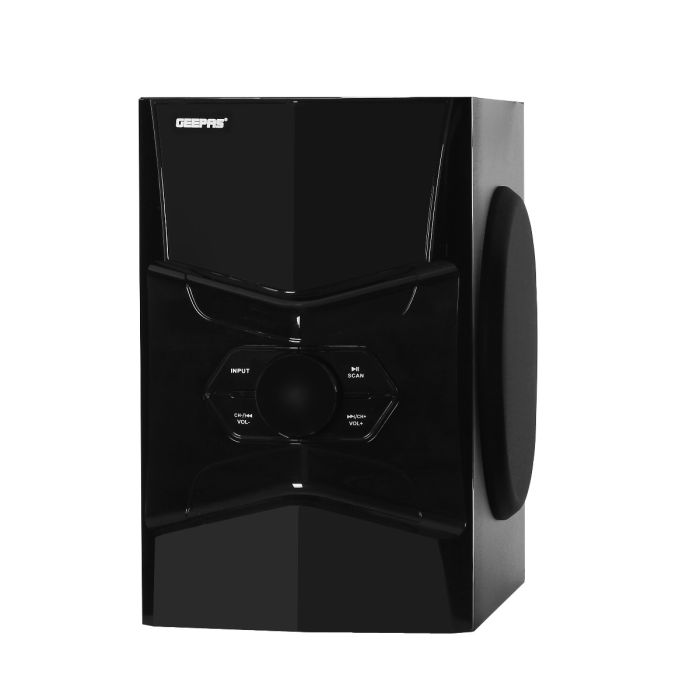 Geepas 5.1 Immersive Sound - 5000 Watts Peak Power, Booming Bass, 3.5mm Mic Jack, USB, Bluetooth & Multiple Device, Ideal For Pc, Ps4, Xbox, Tv, Smartphone, Tablet, Music Player & More | 2 Years Warra