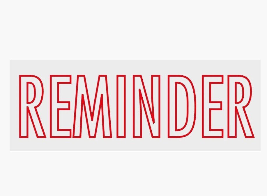 Colop Reminder Self Inking Stamps, Red