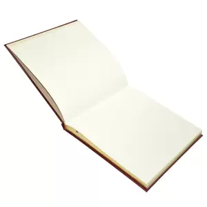 Fis Golden Book, Italian Pu Cover, Laid Paper, 100 Gsm With Frame Gift Box And Gilding - 96 Sheets, Maroon Color, 280 X 275 Mm
