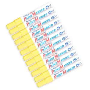 Artline Paint Marker 400FX Pack of 12, Medium 2.3mm, Yellow
