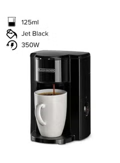 Coffee Machine One Cup Coffee Maker for Drip Coffee And Espresso With Coffee Mug DCM25N-B5 125.0 ml 350.0 W DCM25N-B5 Jet Black