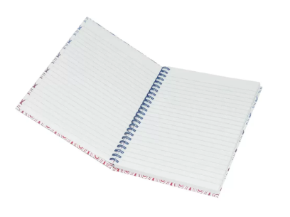 5-Piece Light Spiral Hard Cover Notebook, Single Ruled, (100 Sheets), A5 Size - LINBSA51610