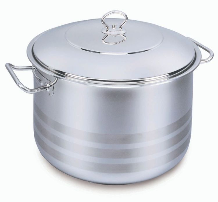 Korkmaz Mega Casserole 45Litre - Stainless Steel - Silver