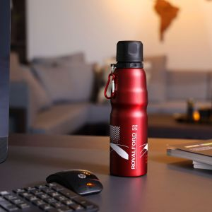 Royalford Vacuum Water Bottle - Stainless Steel - Red - 750 ML