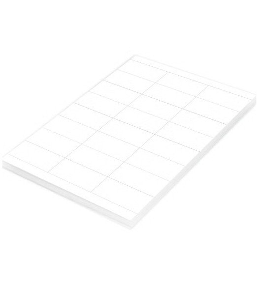 Fis FIS Multipurpose Laser Labels, Colour White, Size 70X33.8MM, (24 Sticker x 100 Sheet) A4 Size, E.U. Origin Material - FSLA24-6-100