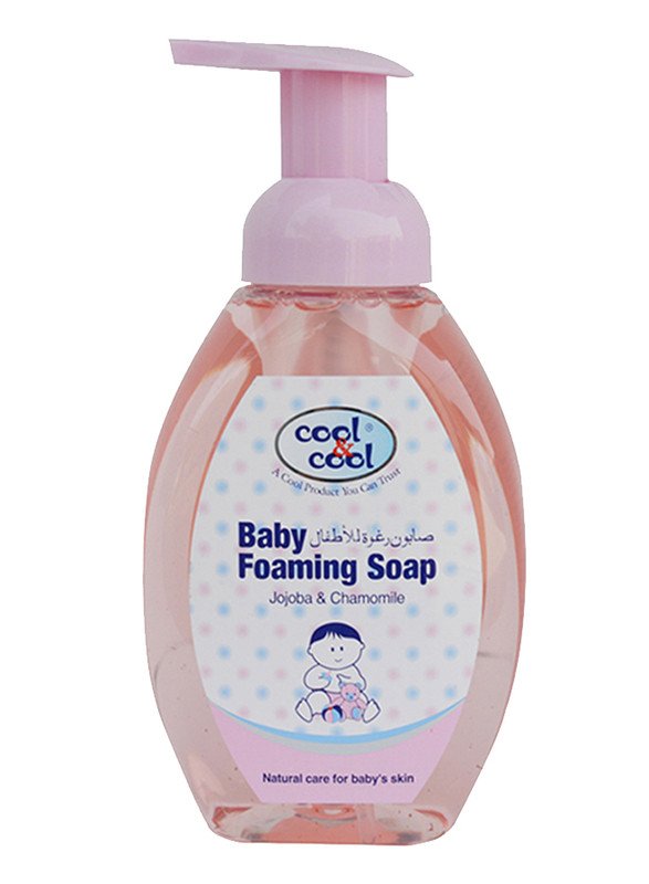 Cool & Cool Jojoba & Chamomile Foaming Soap for Babies, Pink