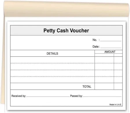 PSI A6 Petty Cash Voucher Books 80 Sheets