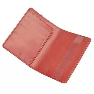 FIS Maroon Polyurethane For Unisex - Passport Wallet - FSGNMRD5
